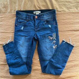 EUC Democracy Embroidered Skinny Jeans